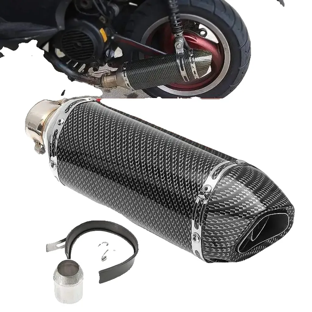 Pot d'échappement universel pour moto sport diamètre 51 mm léger