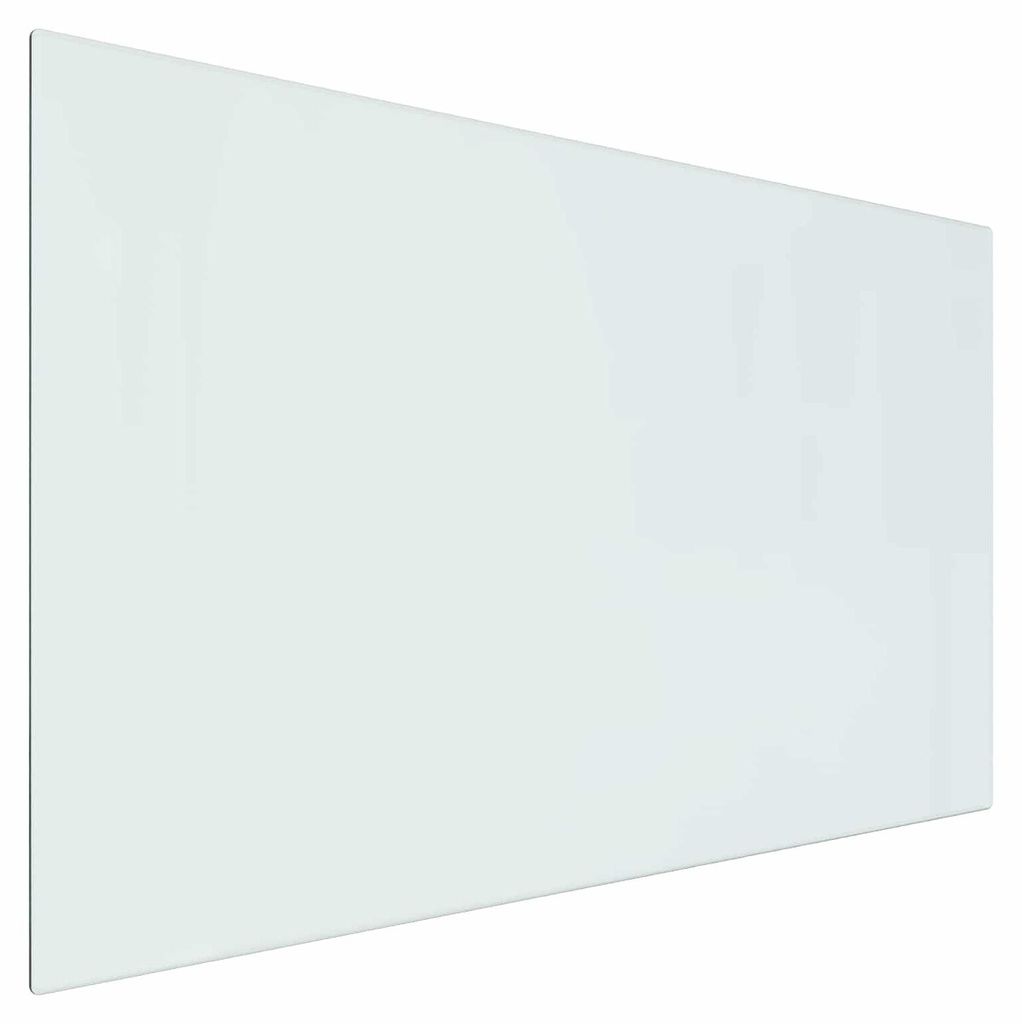 vidaXL Feuerstelle Glasplatte Transparent 80 x 50 cm Glas