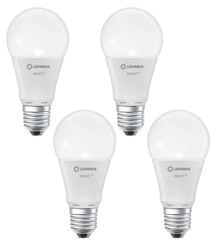4 x Ledvance LED Smart+ Birne A60 9W = 60W E27 matt 806lm Produktbild 