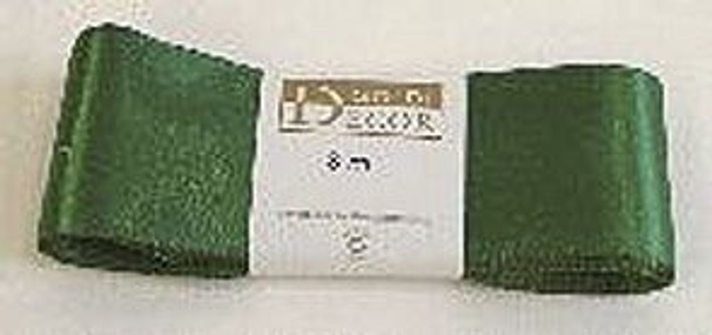 Goldina 1172040591003 Doppelsatinband - 40 mm x 3 m, dunkelgrün