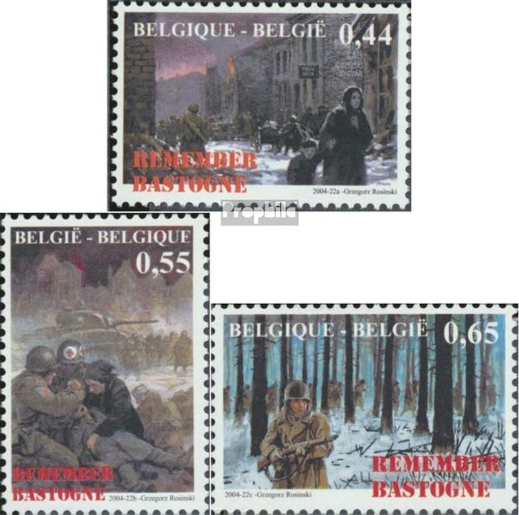 Briefmarken Belgien 2004 Mi 3378-3380 (kompl.Ausg.) postfrisch Ardennen
