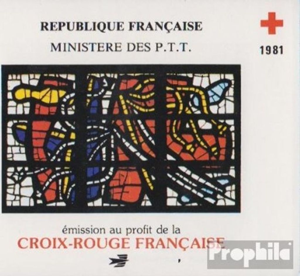 Briefmarken Frankreich 1981 Mi 2295-2296MH (kompl.Ausg.) Markenheftchen postfrisch Rotes Kreuz