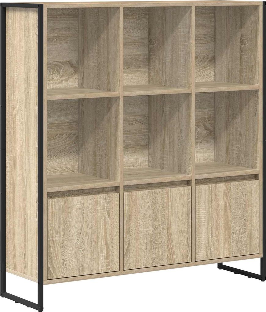 vidaXL Bücherregal 2 pcs Sonoma 99,5 x 30 x 108 cm Holzwerkstoff