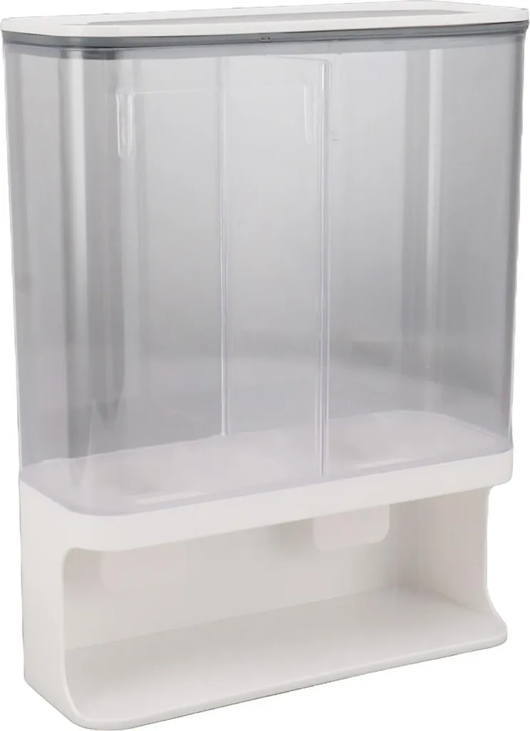 Distributeur de riz mural 3L type presse - Boîte à grains étanche - 7