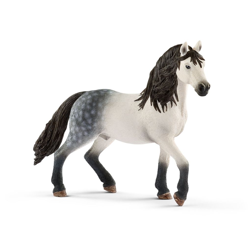 Andalusier Pferde-Figur von Schleich, handbemalt und detailgetreu