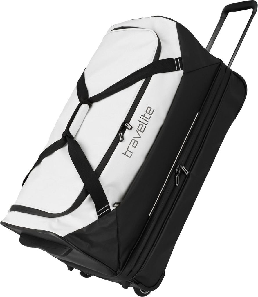 travelite Reisetasche Sporttasche Basics Trolley Travel Bag Expandable White weiß 70cm