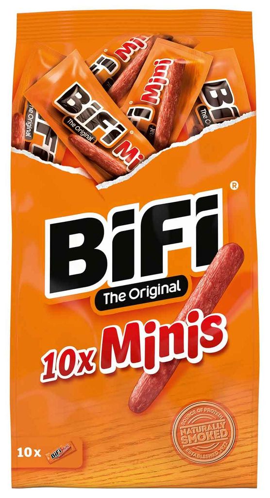 Bifi Minis 10er Pack 100g – Würzige Mini-Salami-Snacks, Produktbild 