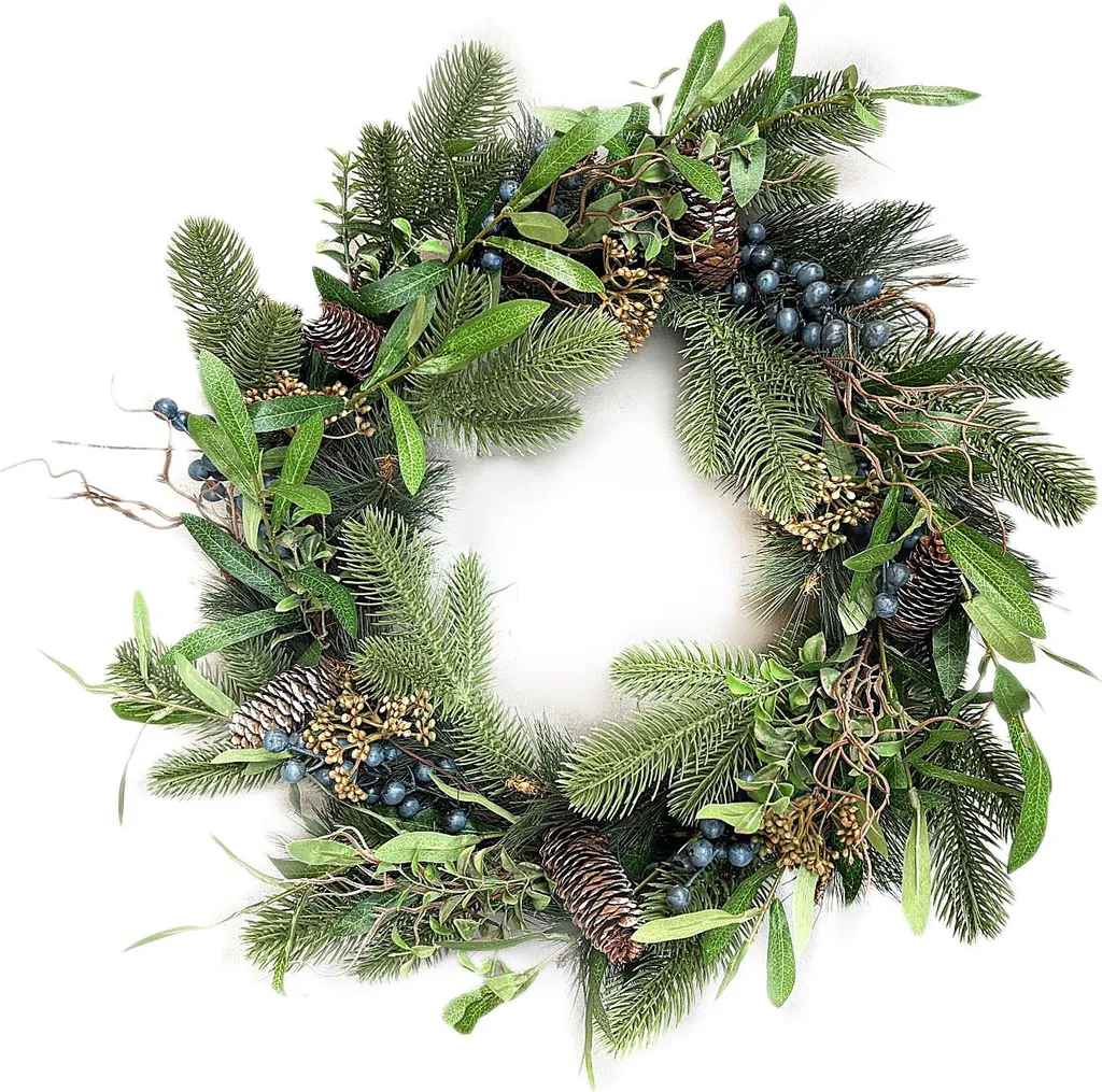 Grande guirlande de Noël verte Viridis 50 cm effet naturel et dense