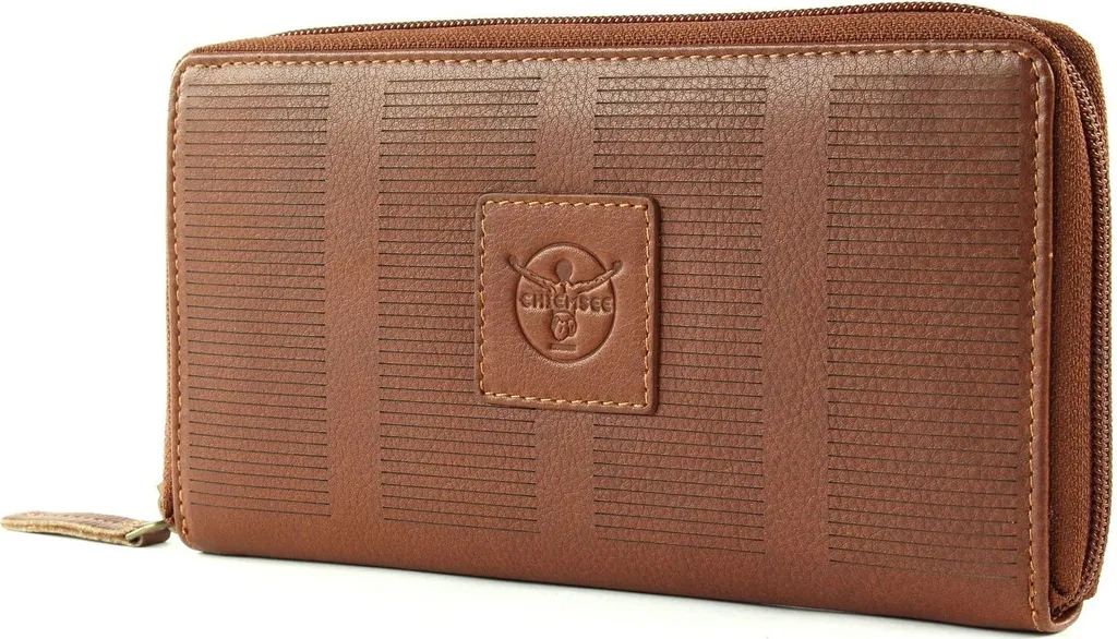 Grand Portefeuille Femme Haiti Zip Around Brun Cognac Chic CHIEMSEE