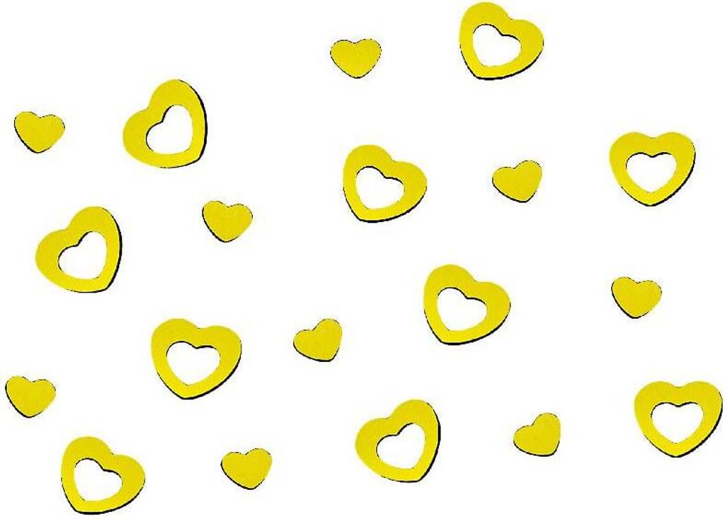 Oblique Unique Herz Konfetti Tischdeko Liebe Romantik Produktbild 