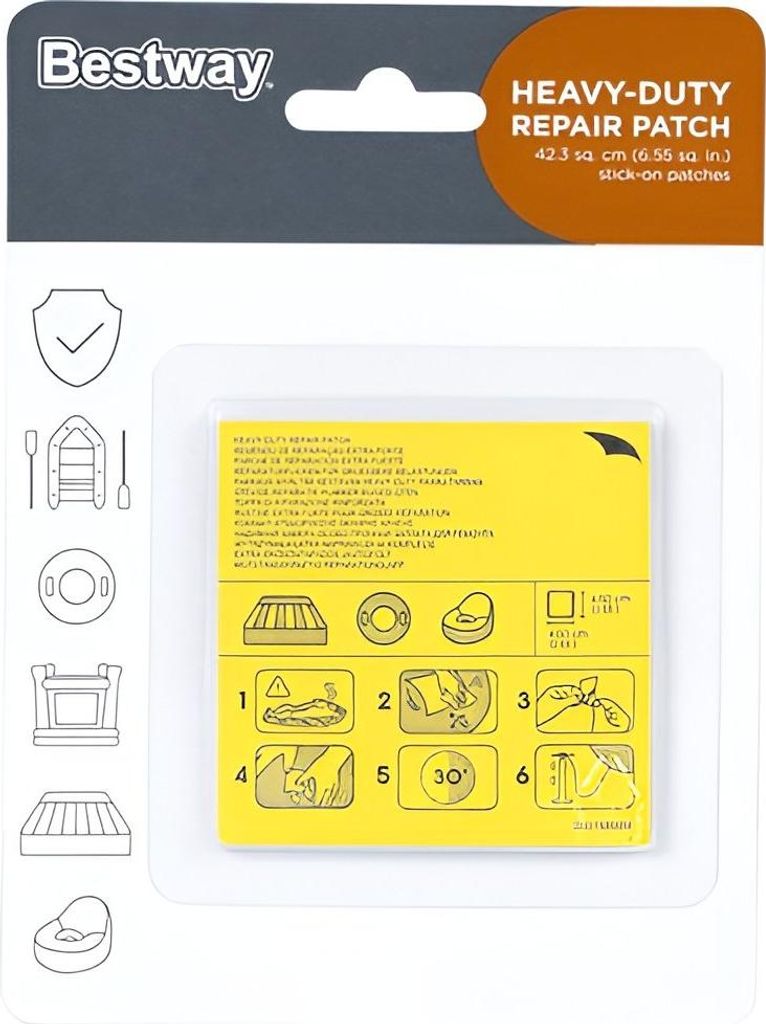 BESTWAY 62068 Set di toppe per piscina (10 pezzi) Immagine del prodotto 