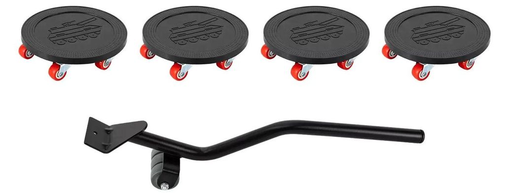 Möbelheber & Möbelrollen - Möbeltransport Set - 5-teilig - 360° drehbare Rollen - Umzugshilfe - Schwarz