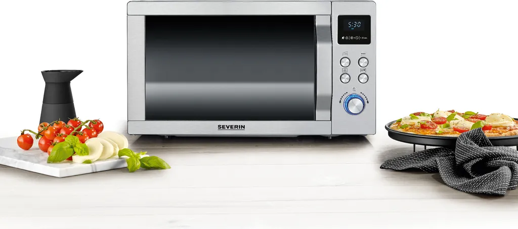 Micro-ondes Combiné Severin MW 7774 Inox avec Fonction Gril Intégré