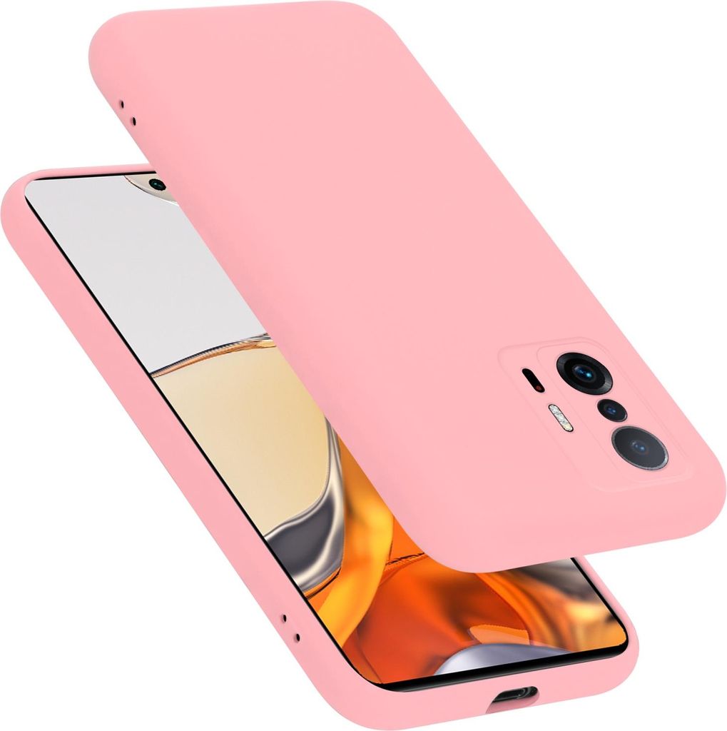 Cadorabo Schutzhülle für Xiaomi 11T / 11T PRO Hülle in Rosa Handyhülle Case Cover TPU Etui