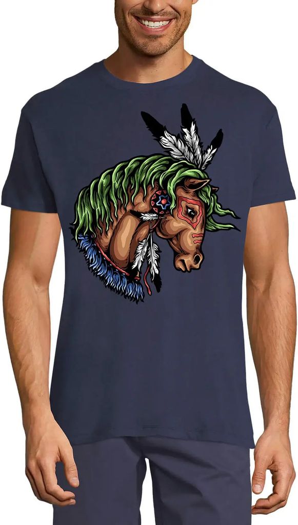 Herren Grafik T-Shirt Einheimisches Wildpferd - Tierliebhaber – Native Wildlife Horse - Animal Lover – Öko-Verantwortlich Vintage Jahrgang Kur...