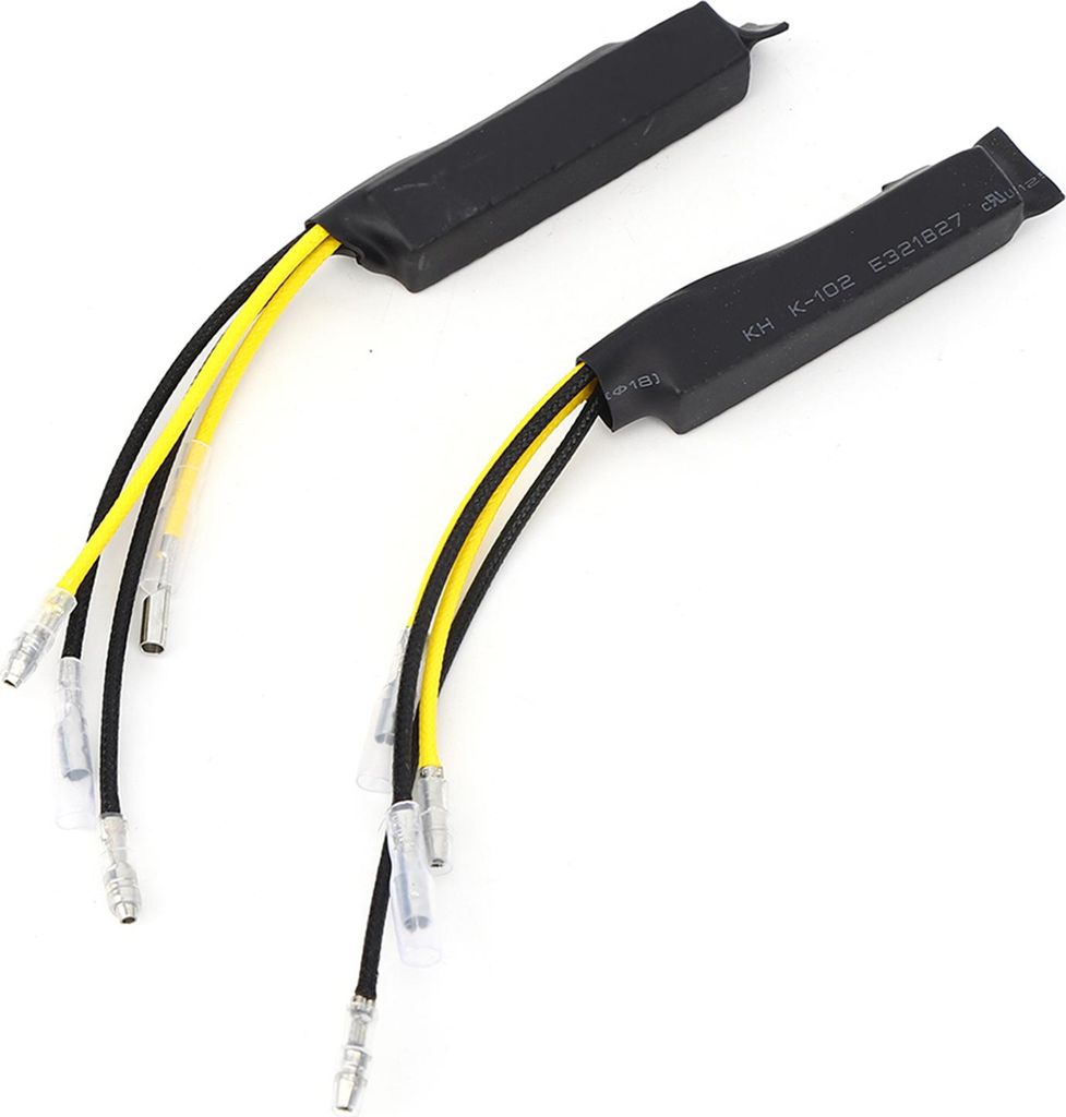 2pcs DC12V 21W LED Widerstand Decoder Fehlerfrei Canceller Einseitige Leitung für Motorrad Blinker Licht