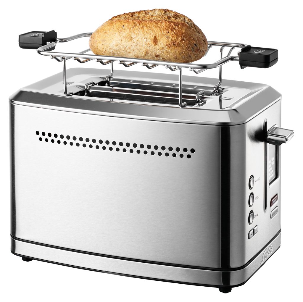 Solis Zwei-Schlitz Toaster, Brötchenaufsatz, Produktbild 