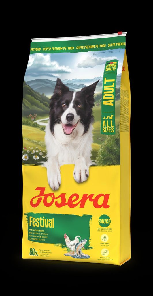 Josera Festival, Adult, jede Rasse, Huhn, Lachs, 12,5 kg, Produktbild 