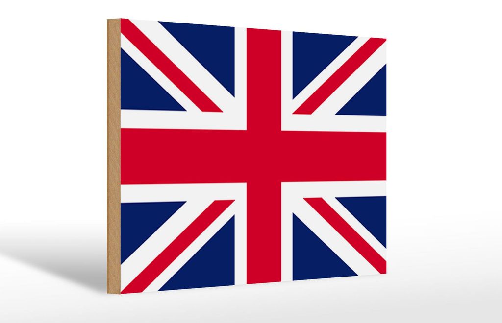 Holzschild Flagge Union Jack 30x20cm Flag United Kingdom