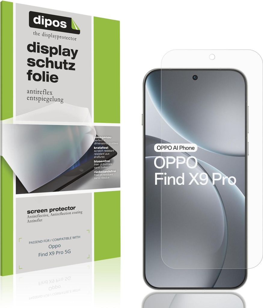 4x Schutzfolie für Oppo Find X9 Pro 5G matt Displayschutzfolie Folie Display Schutz dipos