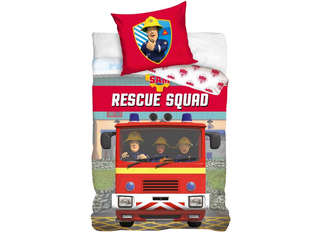 Feuerwehrmann Sam Rescue Squad Bettwäscheset 140×200cm, 70x90 cm
