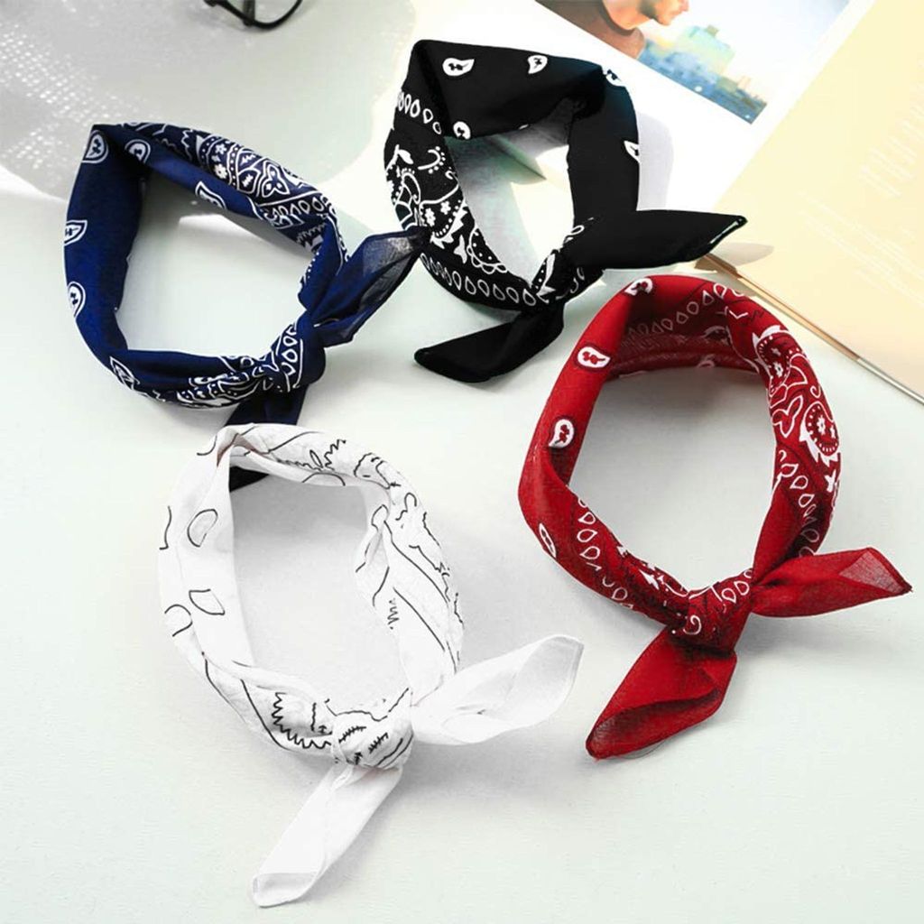 24 Stück Bandana Kopftuch Halstuch Nickituch Biker Tuch Produktbild 2