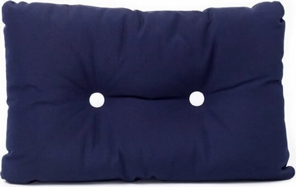 Coussin de décoration rectangulaire marine et blanc 55x35 cm ARC