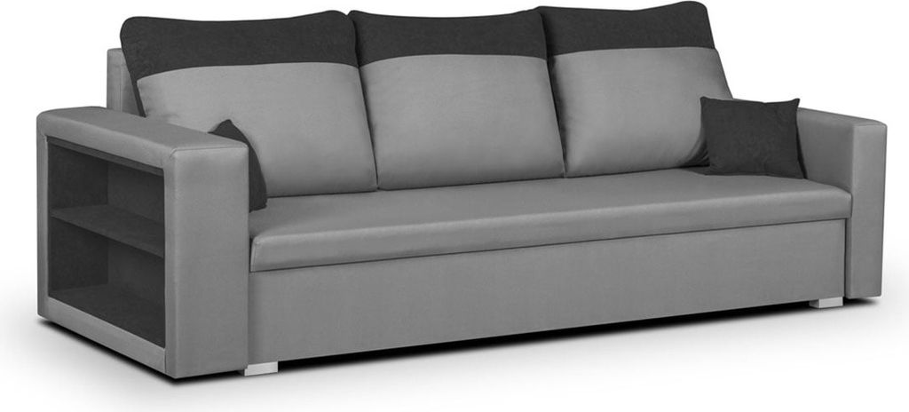 3-Sitzer-Sofa mit Schlaffunktion PABLO1 - Hellgrau/Dunkelgrau