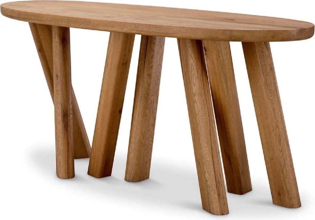 Casa Padrino Luxus Konsole Braun 160 x 54,5 x H. 76,5 cm - Produktbild 