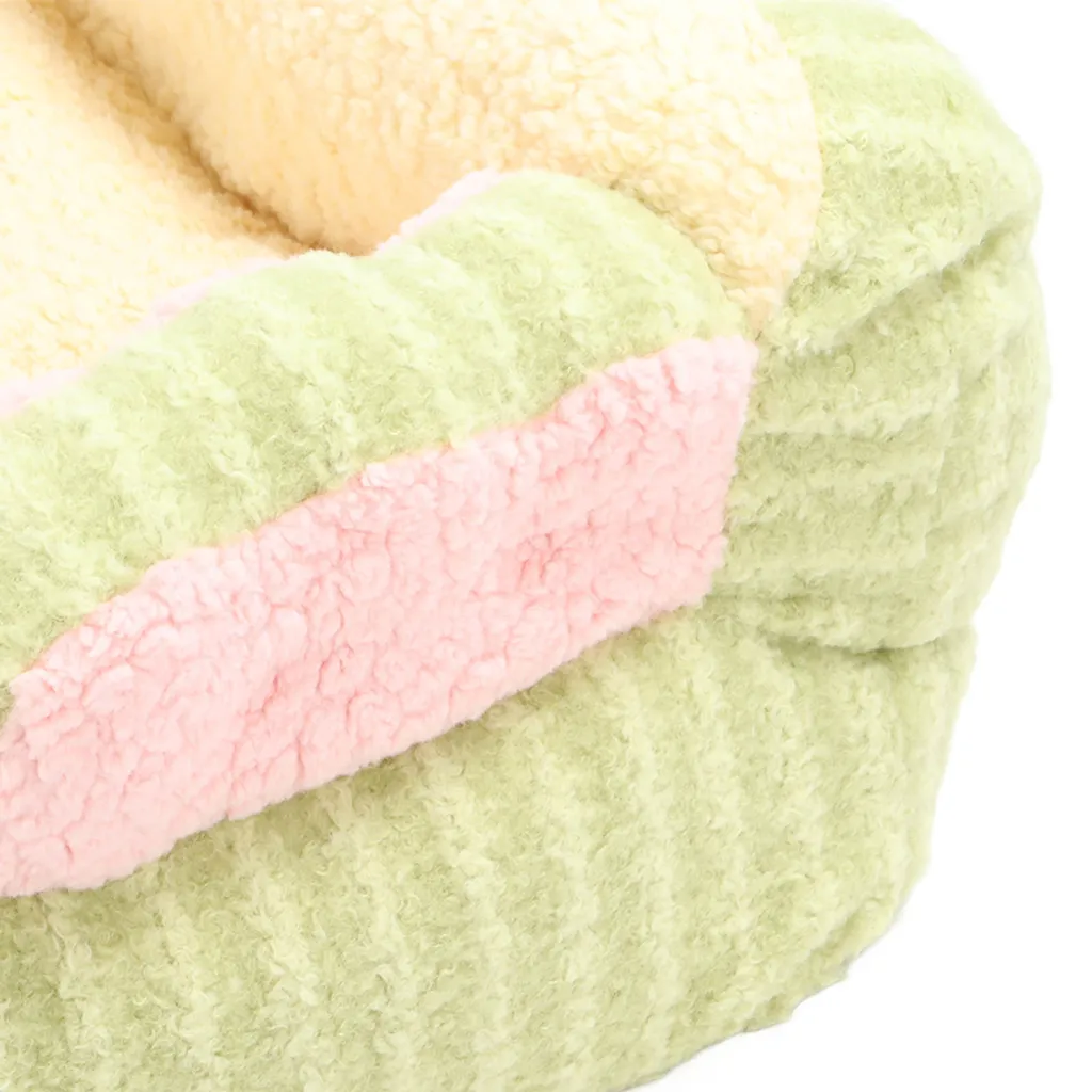 Dodo pour Chat Doux pour Sommeil Profond, Lit Chiot Vert Lavable 60cm - 4
