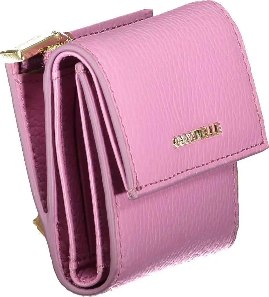 Portefeuille souple violet métallisé à compartiments multiples de 19cm - 3