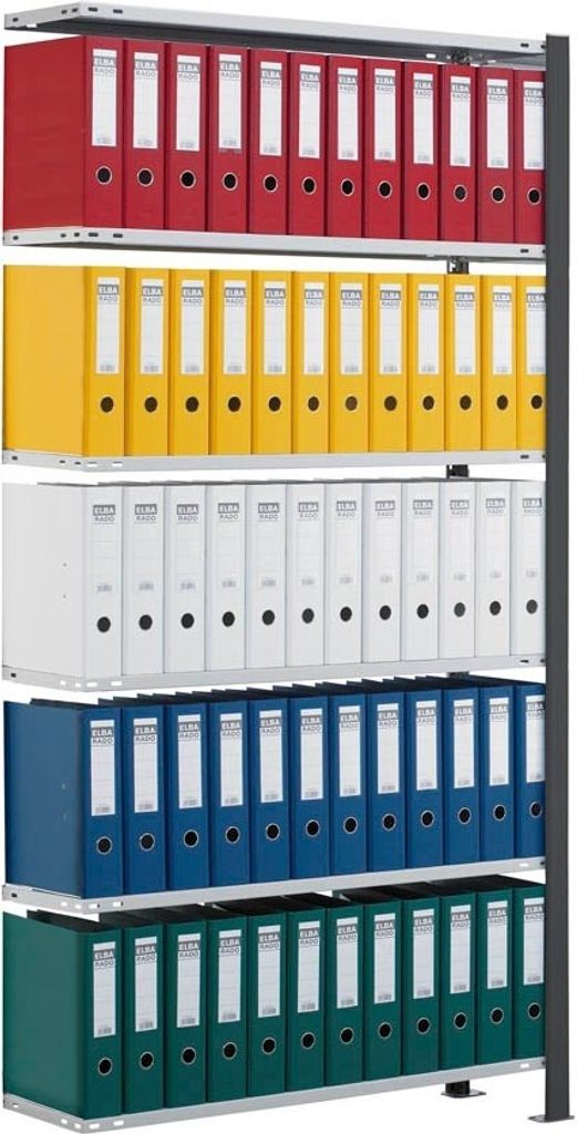 SCHULTE Anbau-Schwerlastregal 36010-S schwarz 100,0 x 30,0 x 200,0 cm