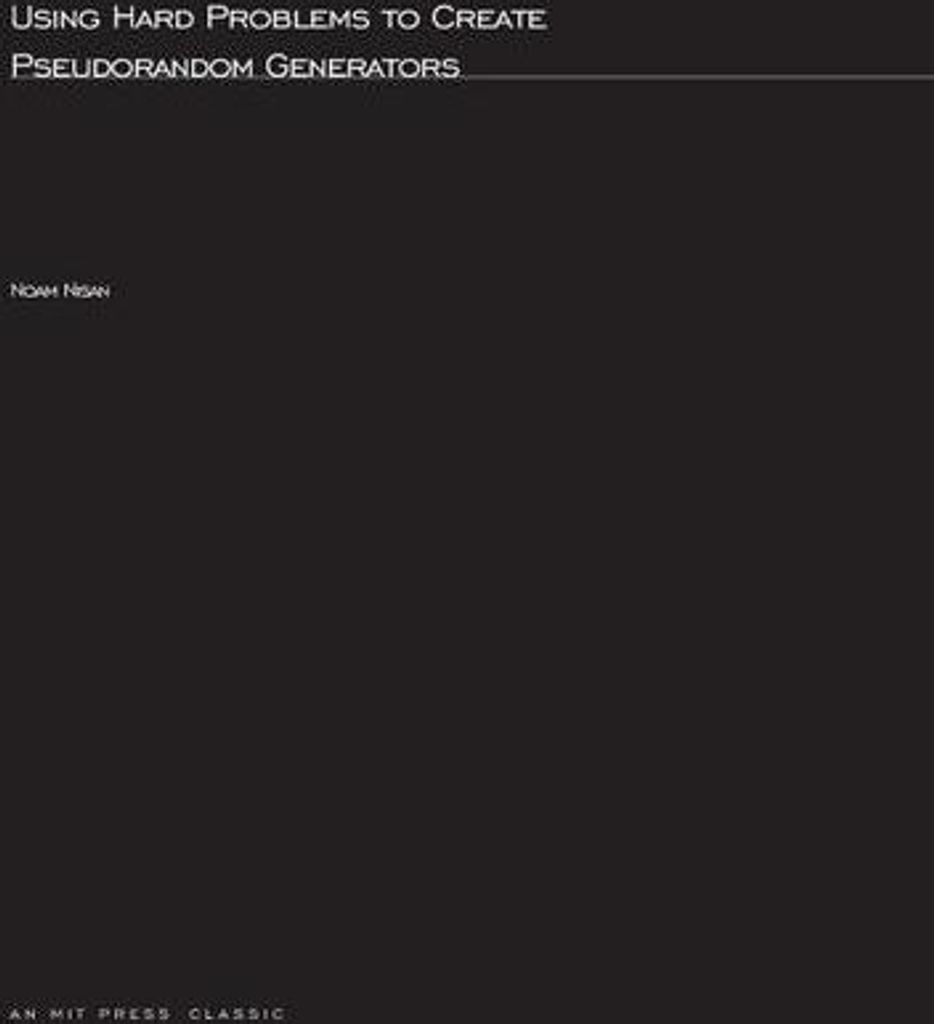 Using Hard Problems to Create Pseudorandom Generators