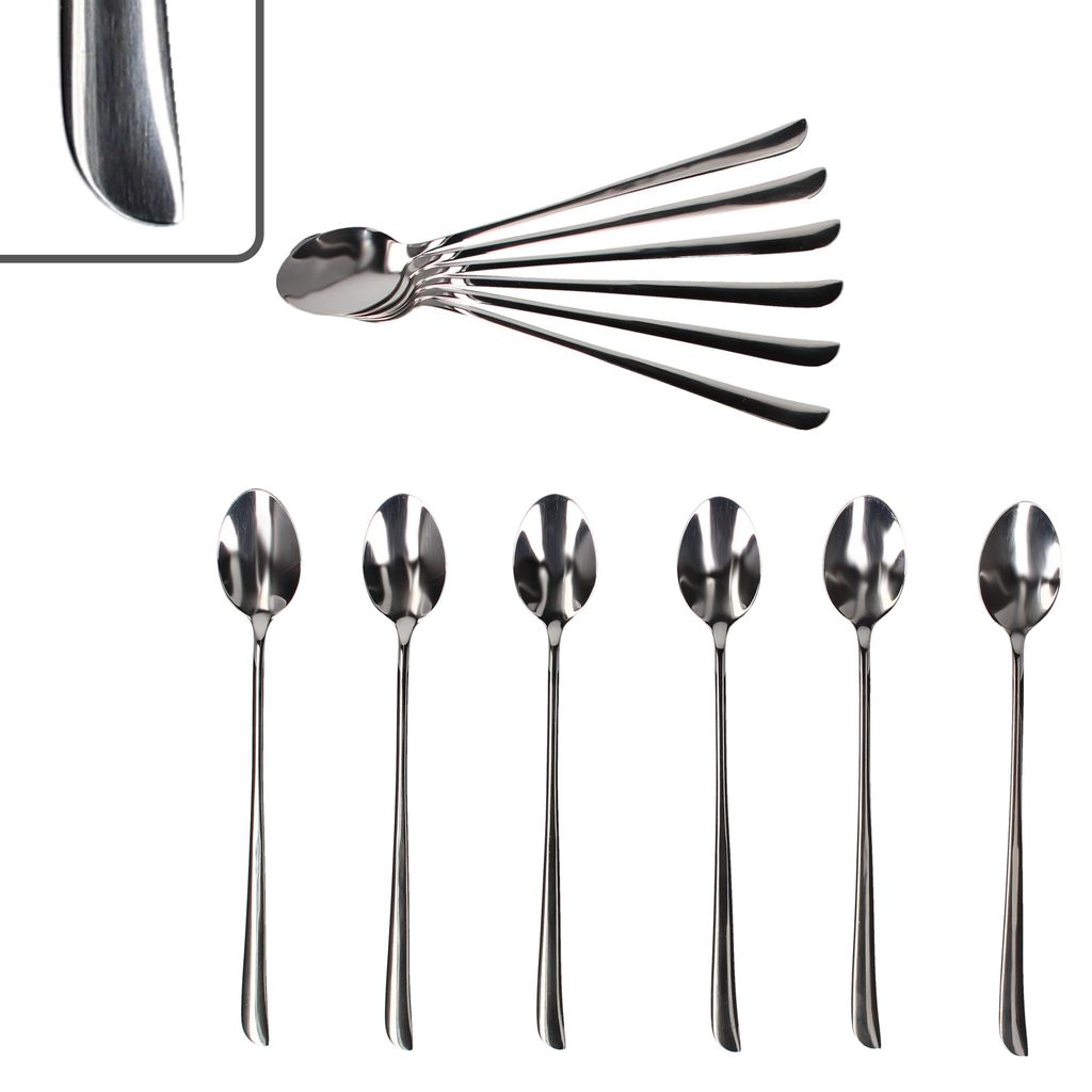 12er Set Twist lange Latte Macchiato Löffel 12 Pers Produktbild 