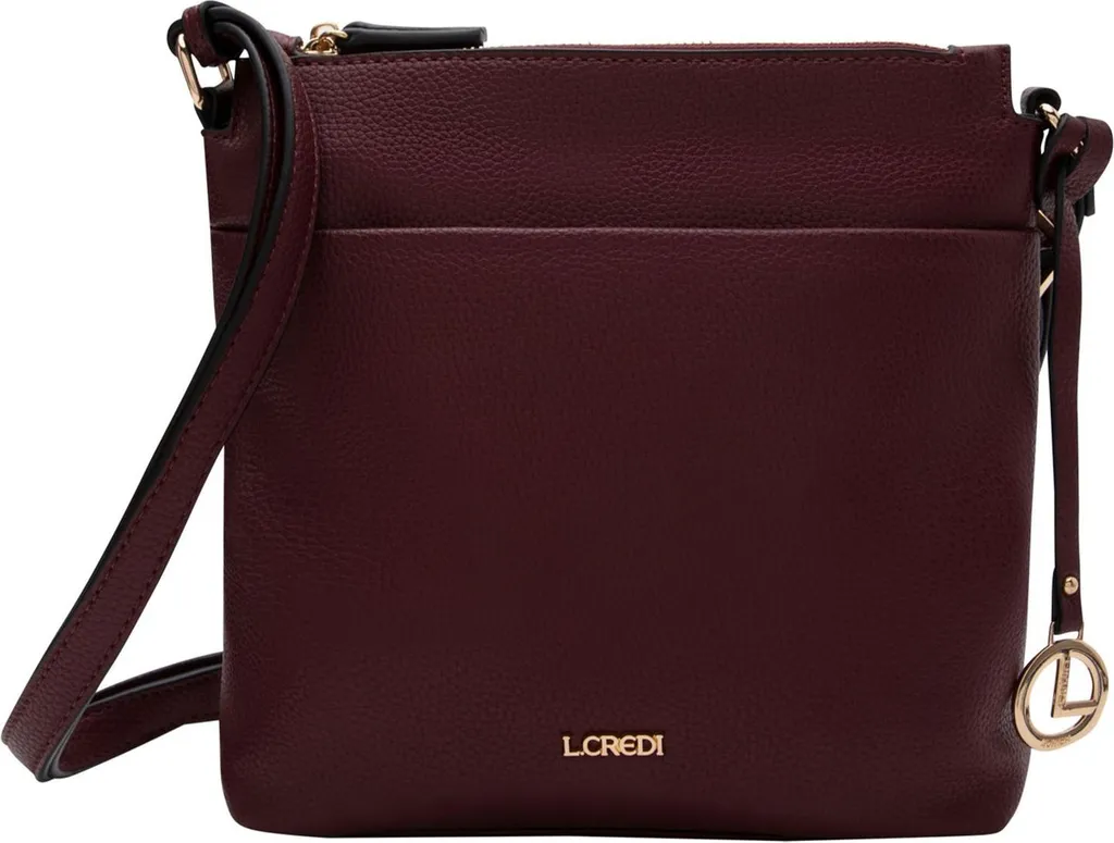 Sac à épaule Ella L.CREDI bordeaux : petit sac organisé et léger Wine