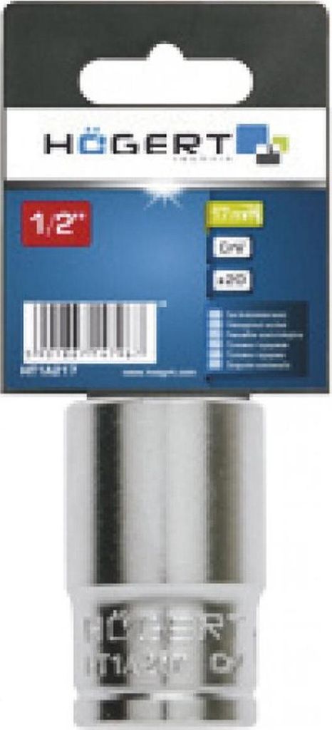 Högert Technik Sechskantsteckschlüssel 1/2", 8 mm, CrV50BV30, DIN 3125, HT1A208