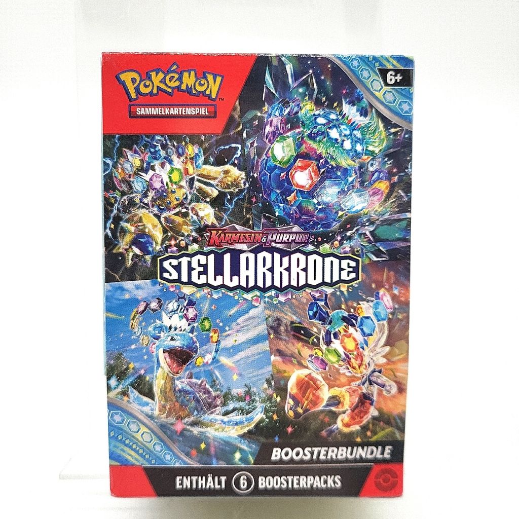 Pokémon-Sammelkartenspiel: Boosterbundle Karmesin Purpur ? Stellarkrone 6 Games