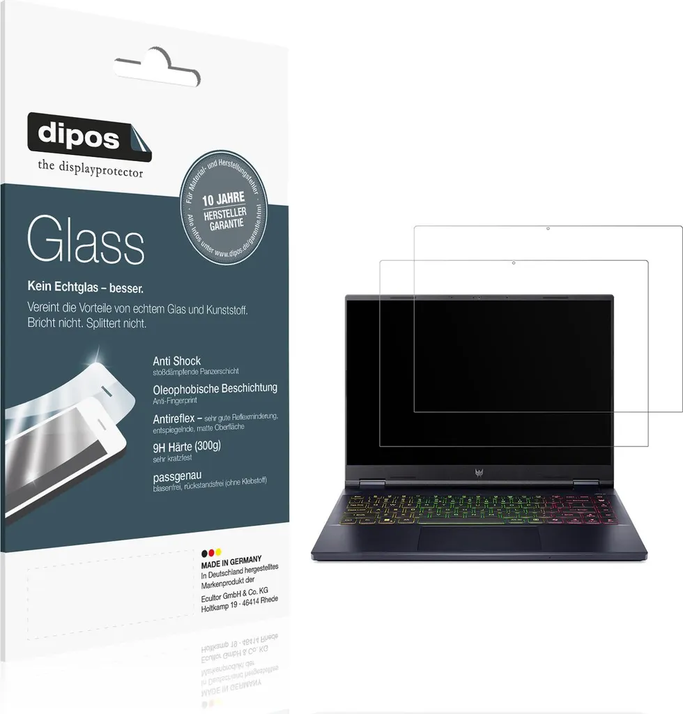 Film écran anti-reflet Acer Predator Helios Neo 14 AI Verre Souple 9H