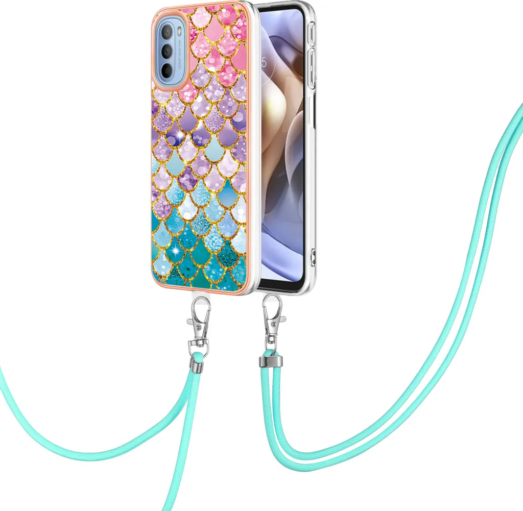Cover Motorola Moto G31 / G41 Business con Tracolla TPU Fantasia