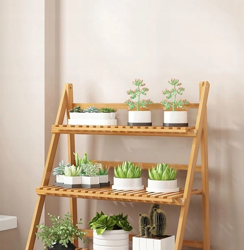 Bambusständer, Blumenständer, Blumenleiter, Blumenbeet Produktbild 3