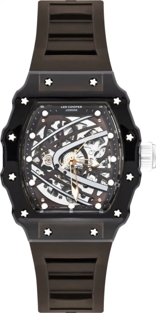 Montre Squelette Homme Antirayure Noir Mat - Look Luxe Lee Cooper LC07980