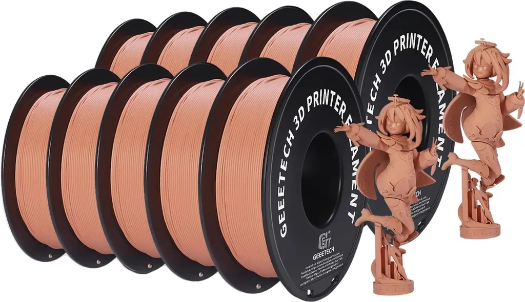 Filament PLA 1,75mm Orange Mat - Haute Adhérence et Rendu Sans Reflet
