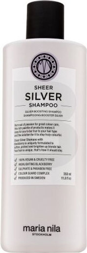 Maria Nila Sheer Silver Shampoo Shampoo für platinblondes und graues Haar 350 ml