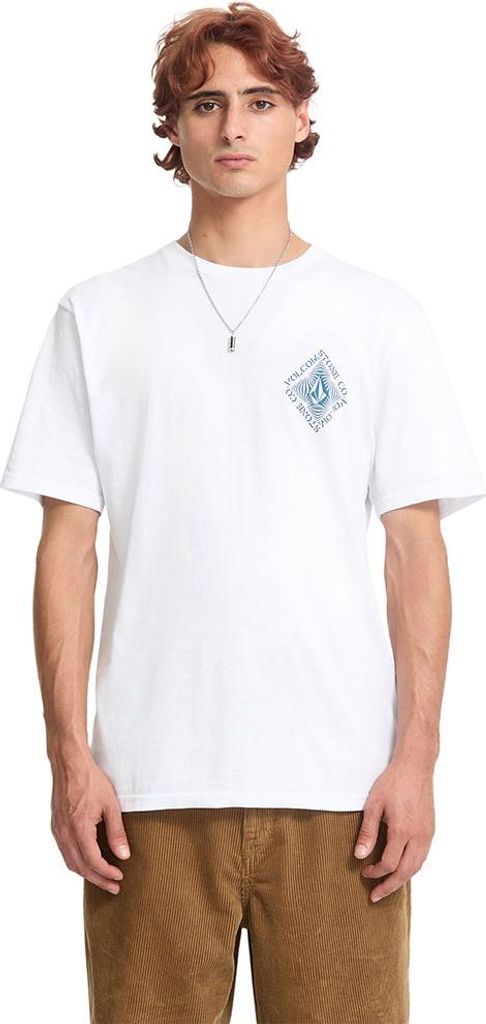 Volcom Obtical Basic Kurzarm-t-shirt Weiß S Herren Weiß S