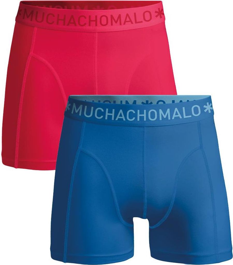 Muchachomalo Herren Boxershorts – 2er Pack – Baumwolle Stretch – Bequeme Unterwäsche – Größe 6XL - U-SOLID1010-1216