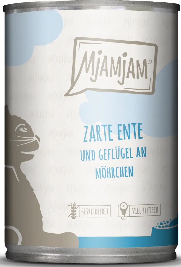 Mjamjam anatra tenera & pollame con deliziose carote 400gx6