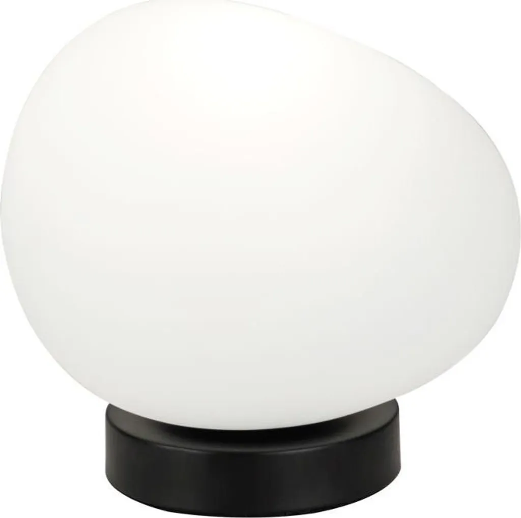 Abat-jour design pour lampe à poser blanc forme galet 20cm série STONES
