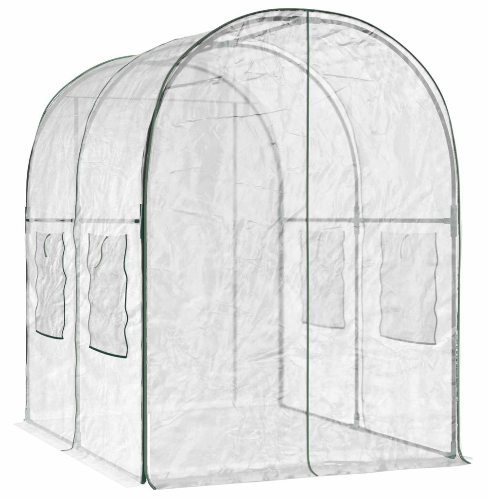Skleník vidaXL s rámom 160 x 200 x 192,5 cm, priehľadný PVC Obrázok produktu 