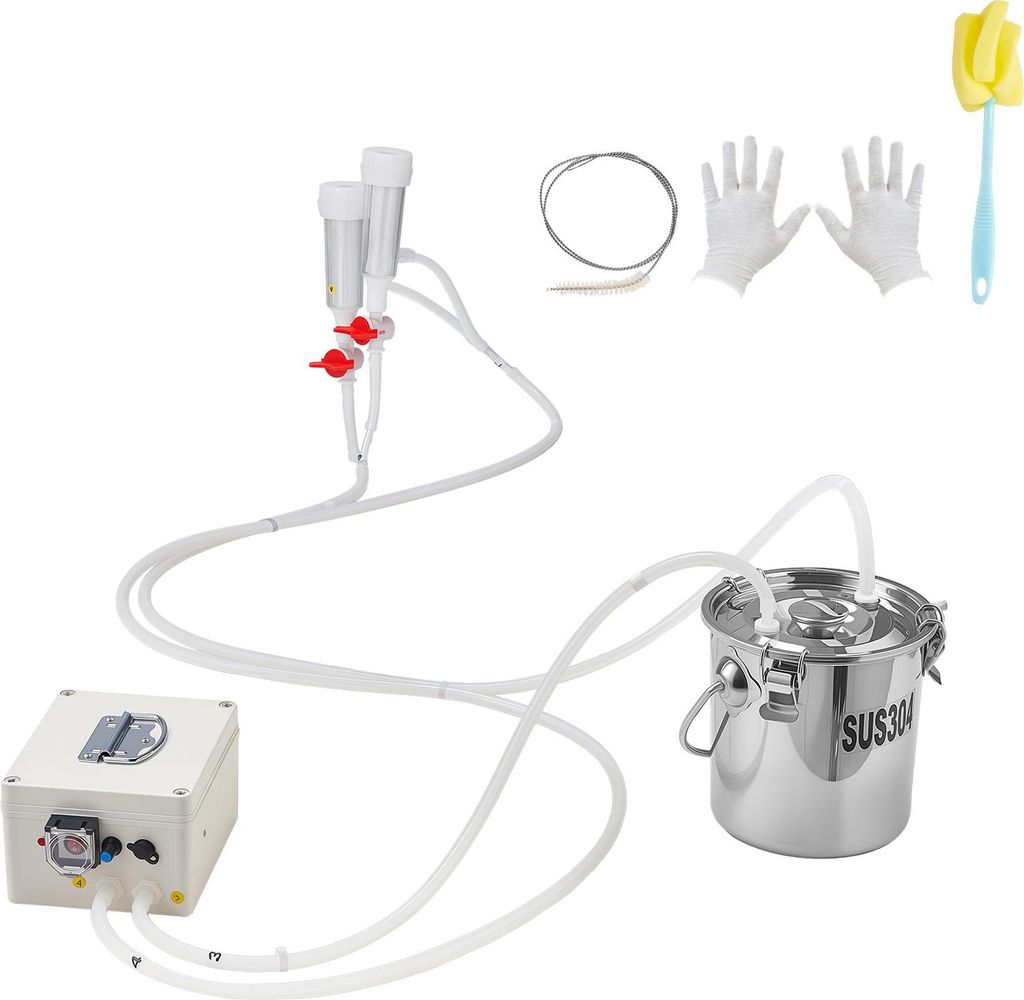 SucceBuy Mungitrice elettrica per capre con secchio in Immagine del prodotto 