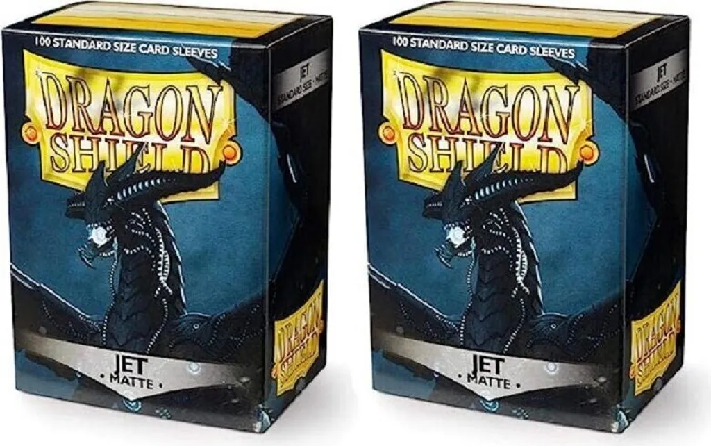 Protégez vos Cartes Contre l'Usure avec 5x Dragon Shield Matte Jet Sleeves